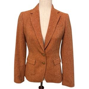 Banana Republic | Burnt Orange Tweed Blazer | Sz 2